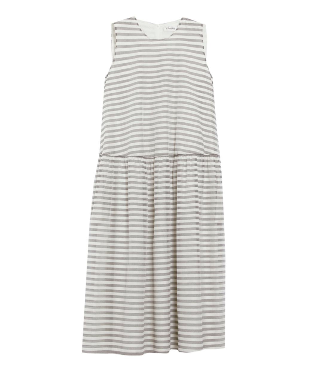 'S MAX MARA Серое хлопковое повседневное платье, фото 1
