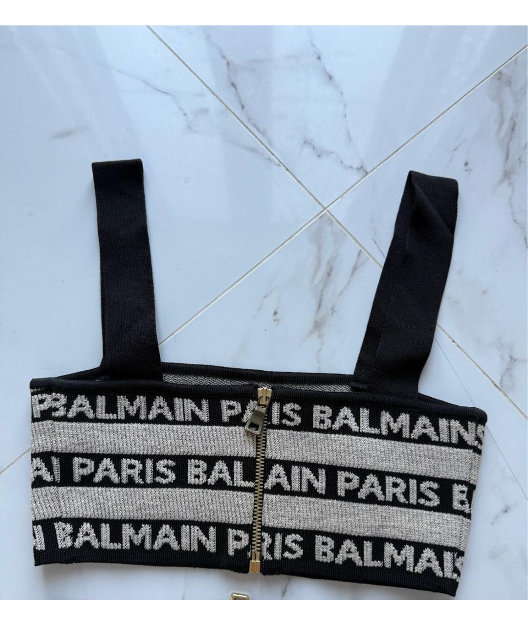 BALMAIN Бежевая майка, фото 2