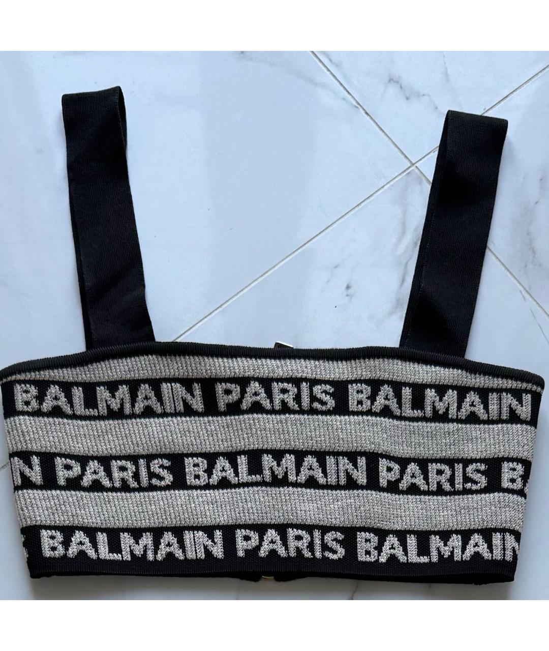 BALMAIN Бежевая майка, фото 4