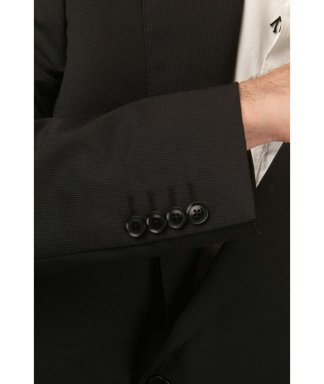 PAL ZILERI Черный шерстяной пиджак, фото 4