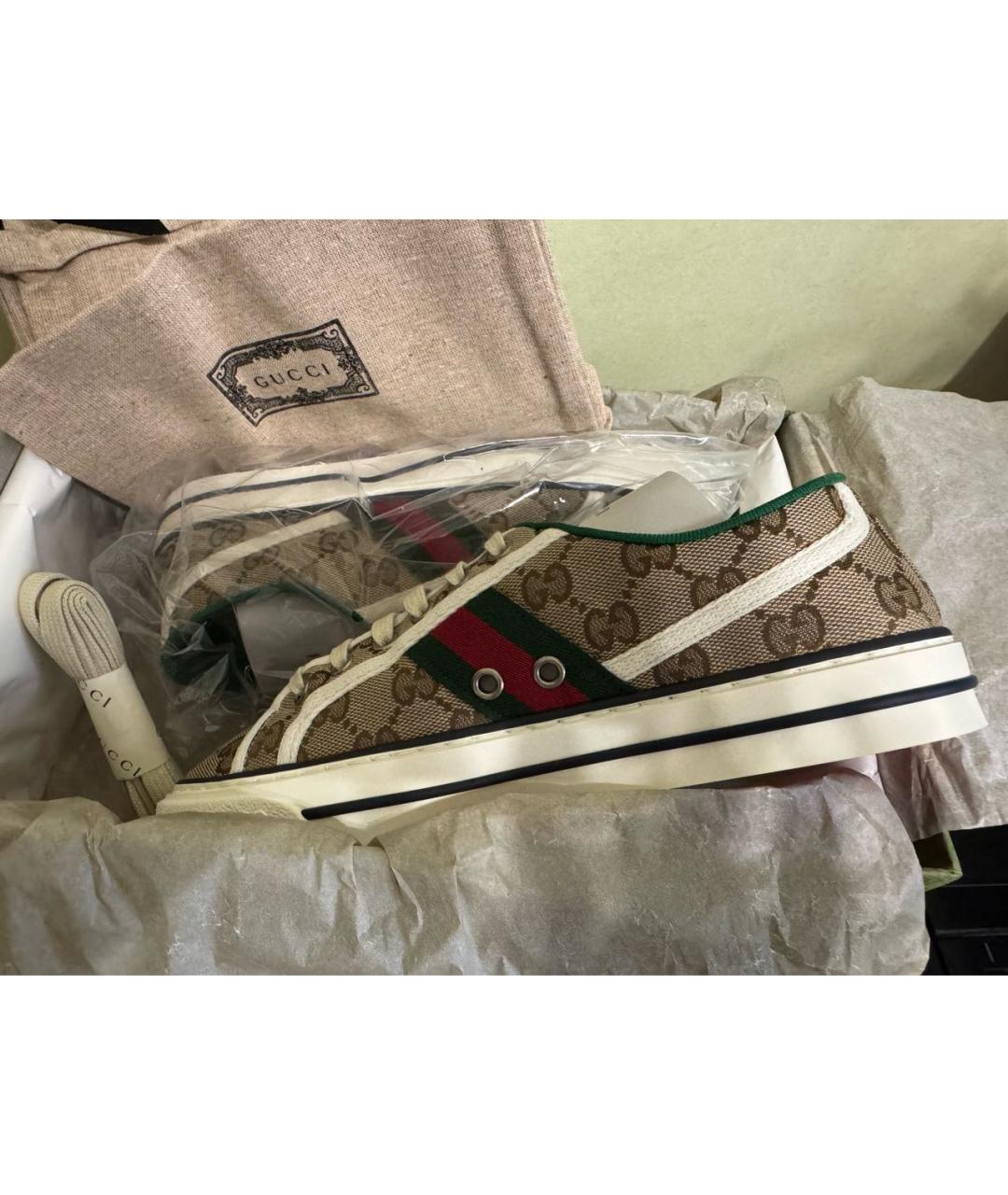 GUCCI Мульти текстильные кеды, фото 3