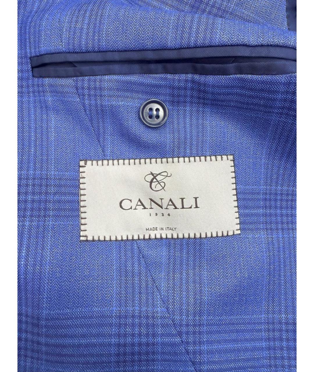 CANALI Темно-синий пиджак, фото 4