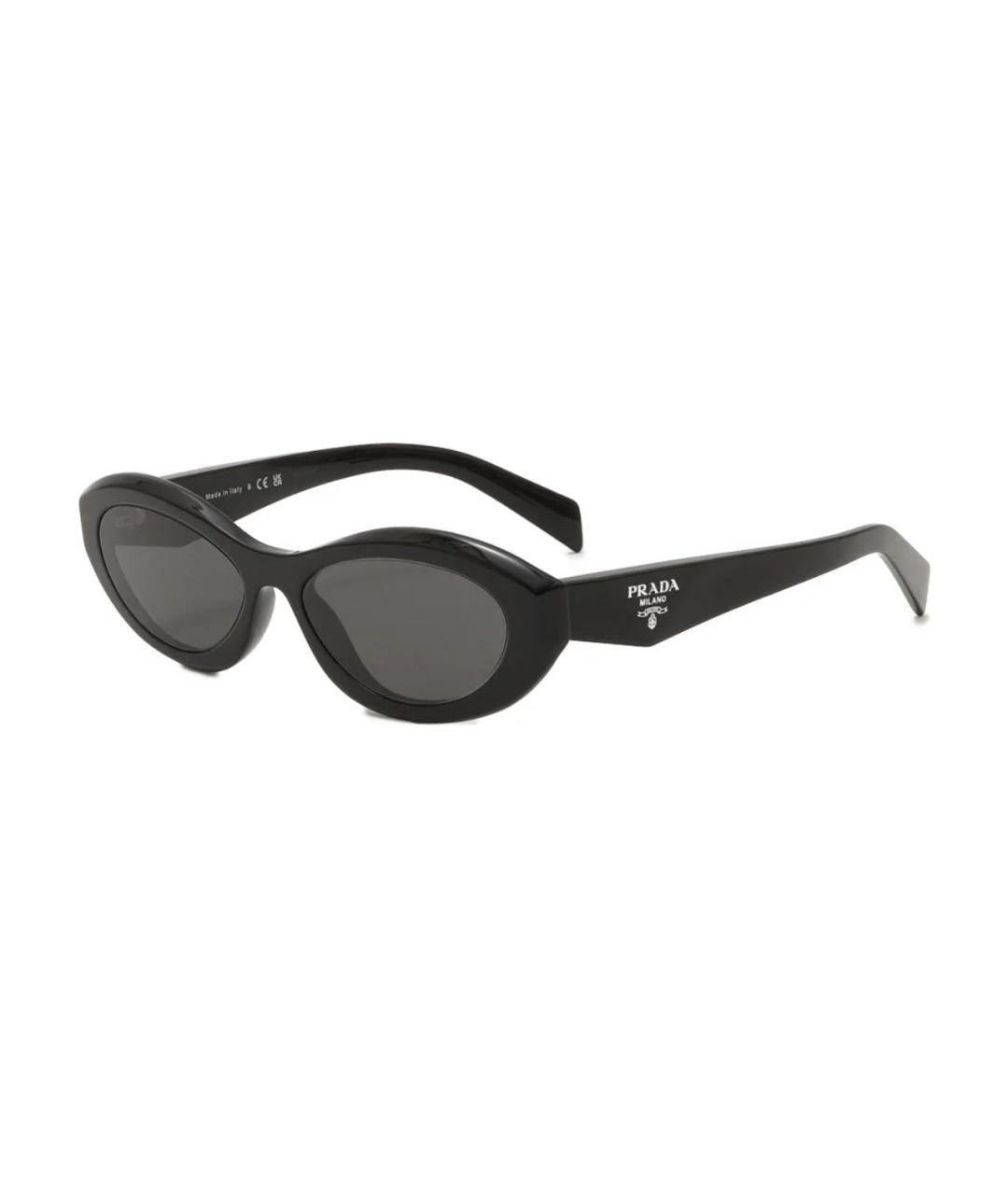 PRADA Черные пластиковые солнцезащитные очки, фото 5