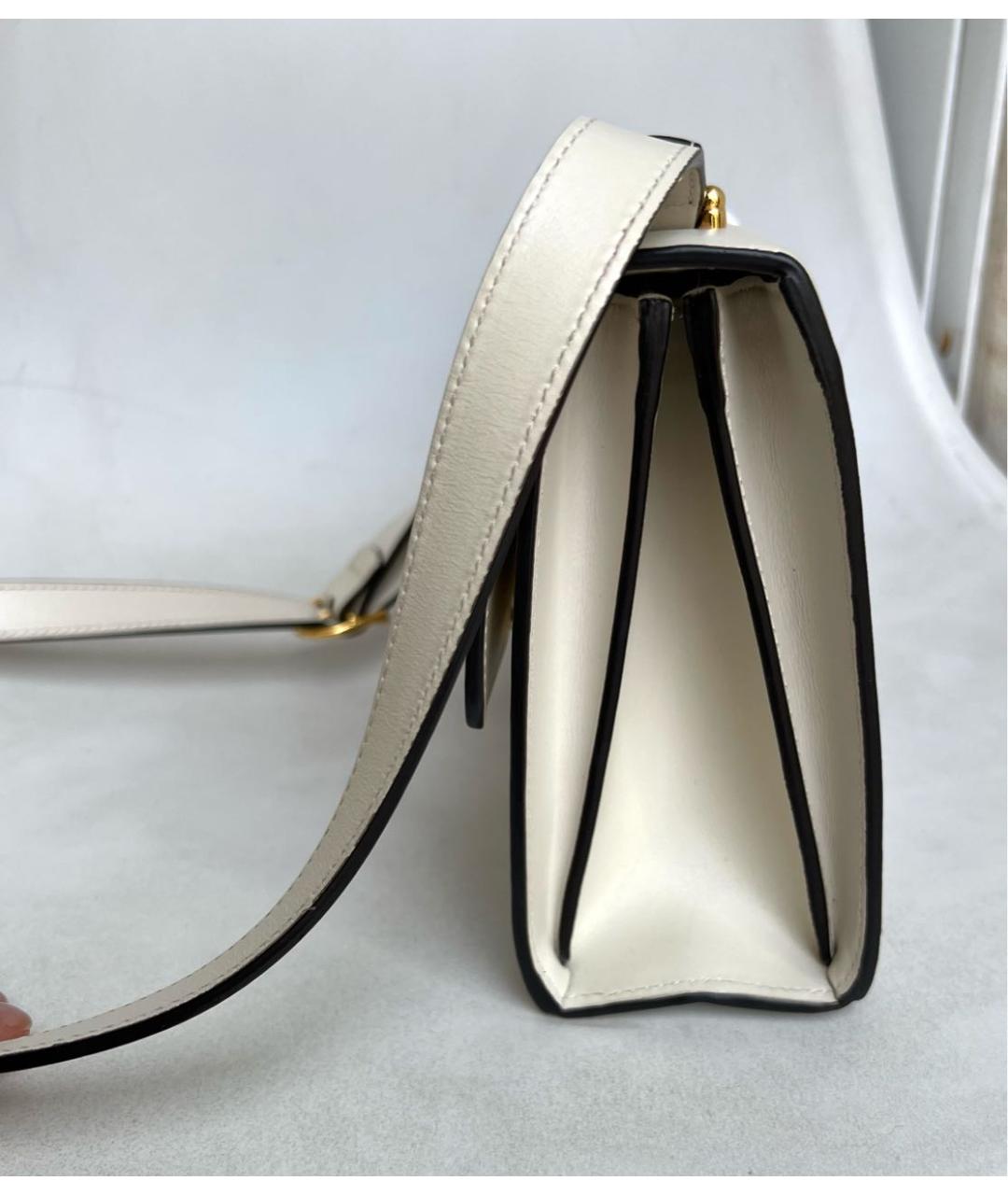 GUCCI Бежевая кожаная сумка через плечо, фото 5