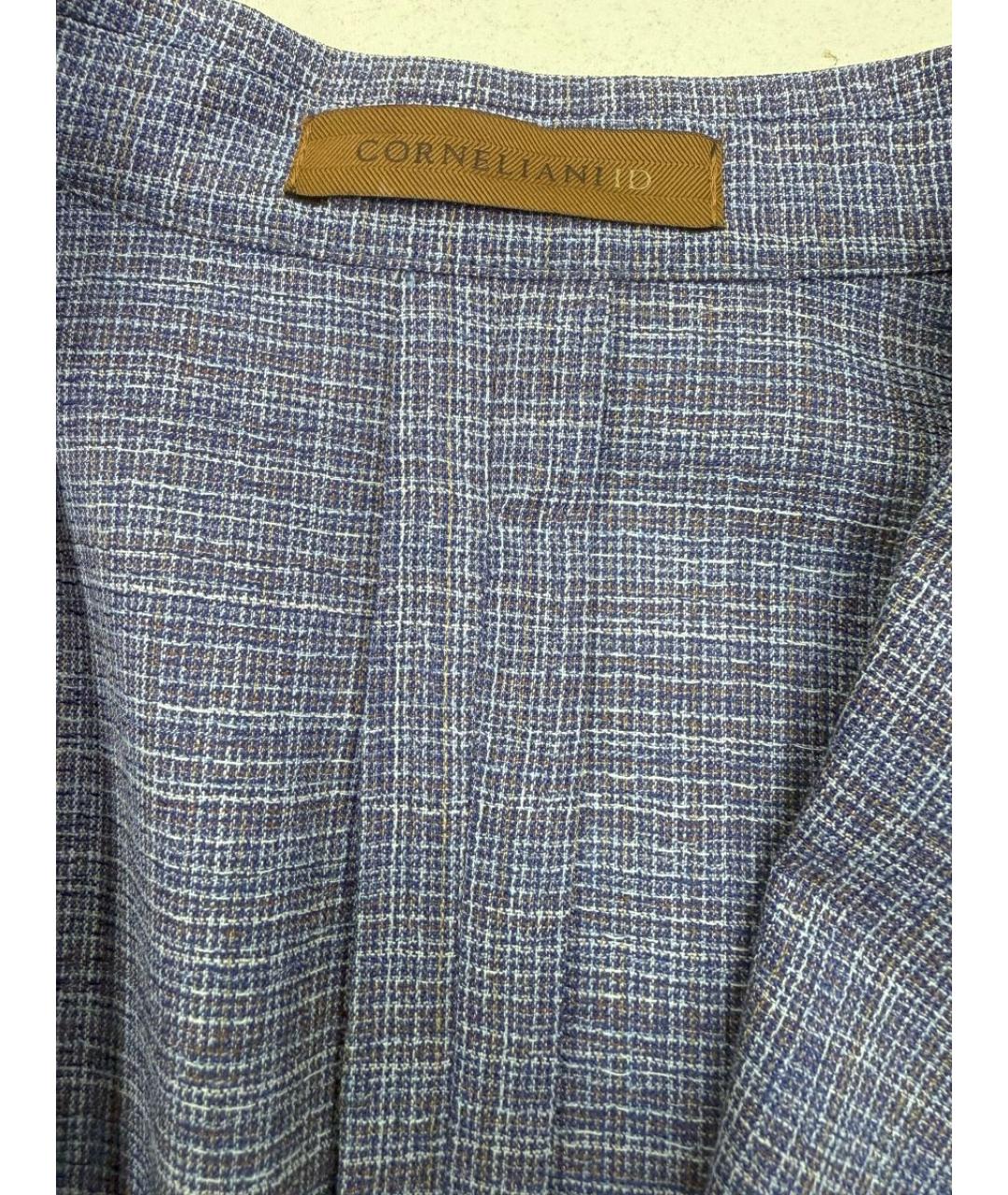 CORNELIANI Голубой шерстяной пиджак, фото 3