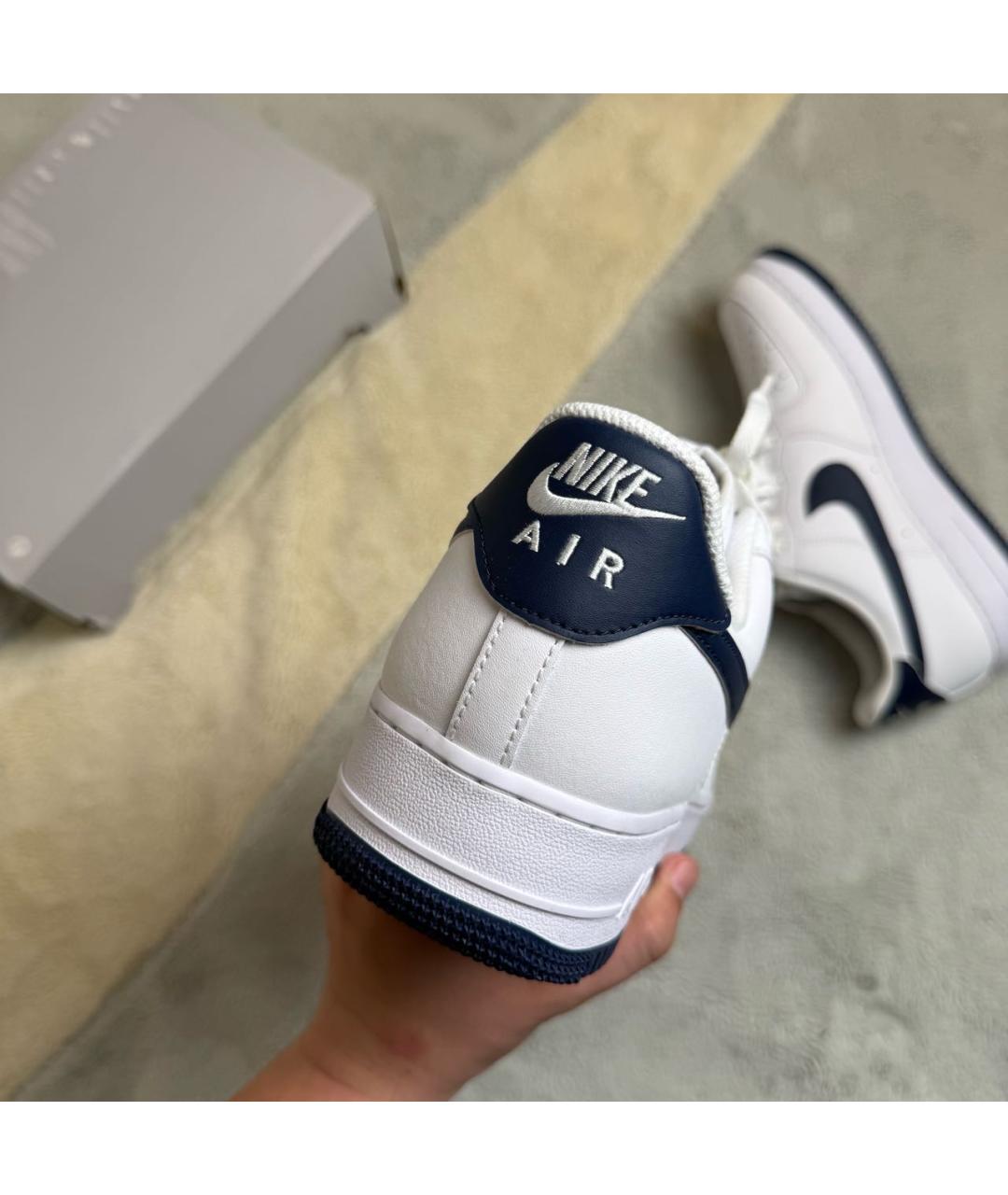 NIKE Белые кожаные низкие кроссовки / кеды, фото 3