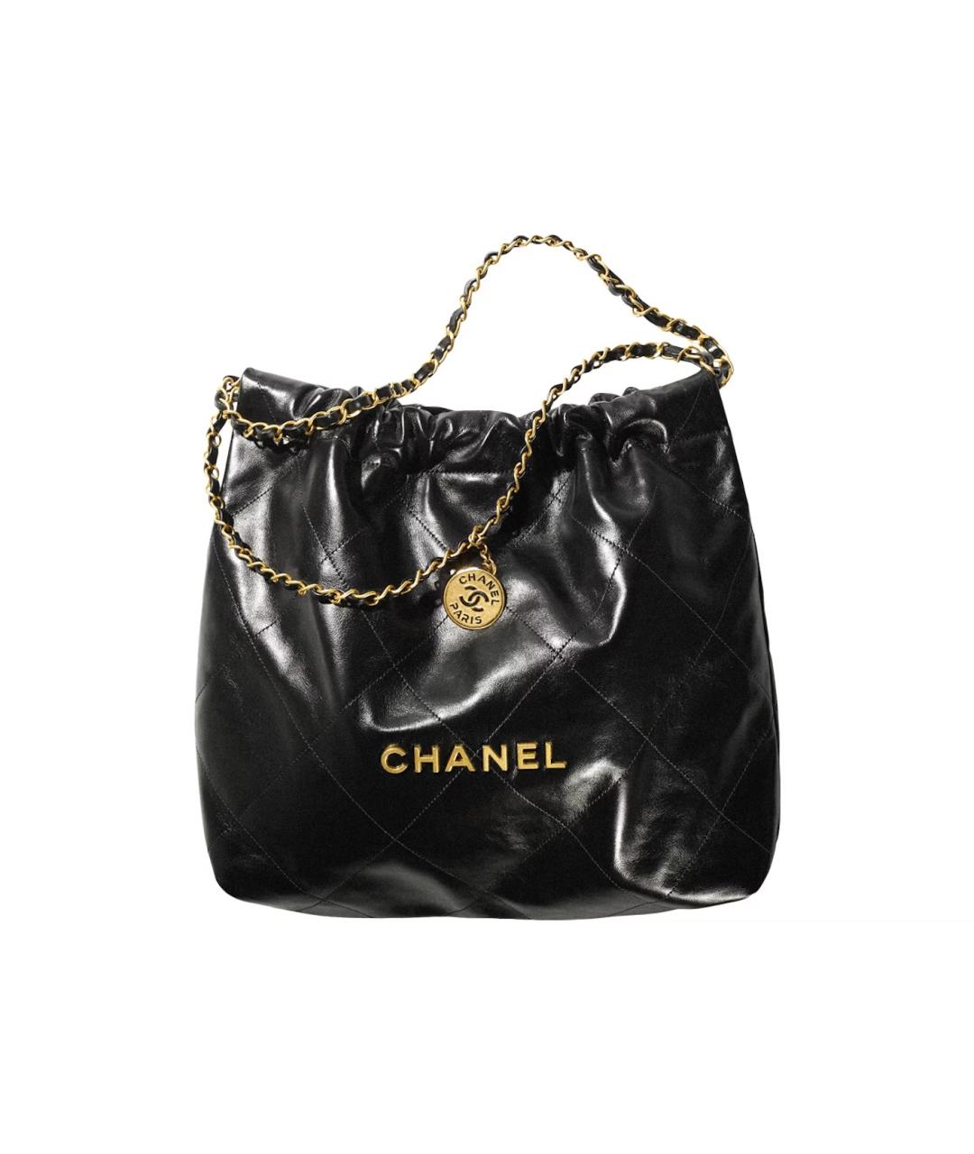 CHANEL Черная кожаная сумка тоут, фото 1