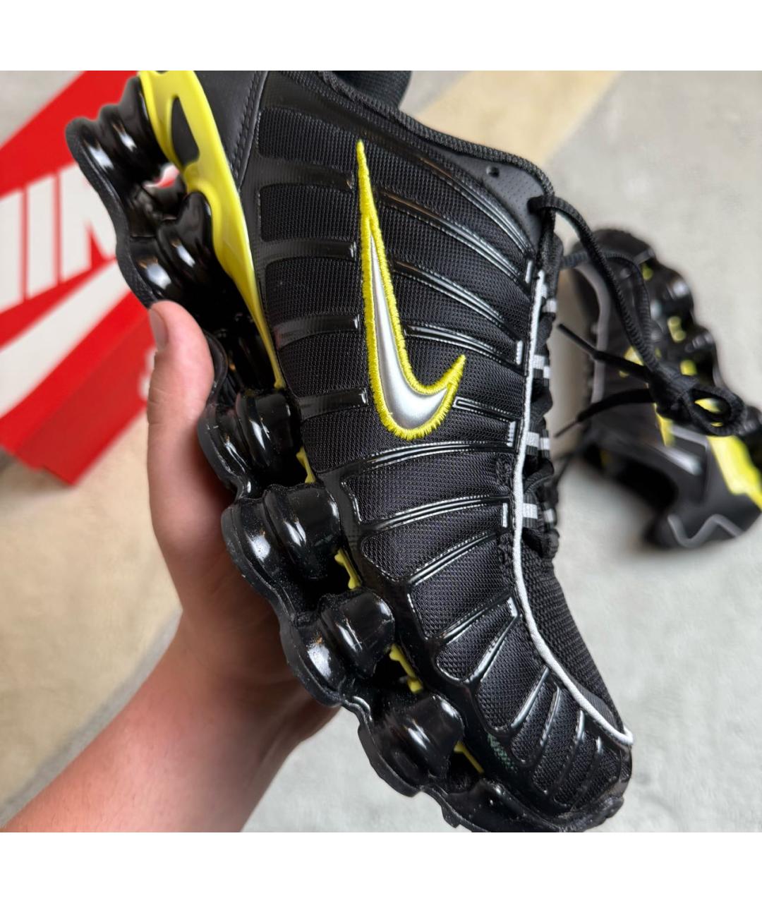 NIKE Черные текстильные низкие кроссовки / кеды, фото 6