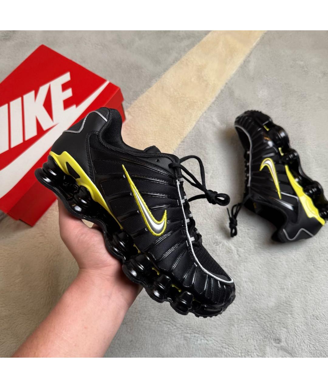 NIKE Черные текстильные низкие кроссовки / кеды, фото 2