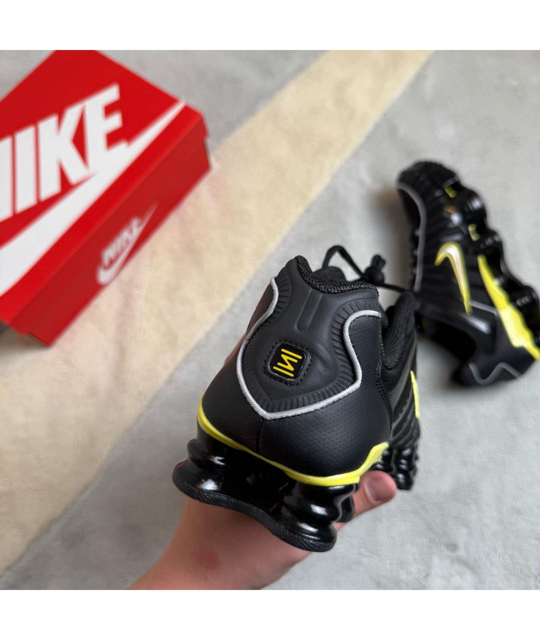 NIKE Черные текстильные низкие кроссовки / кеды, фото 3