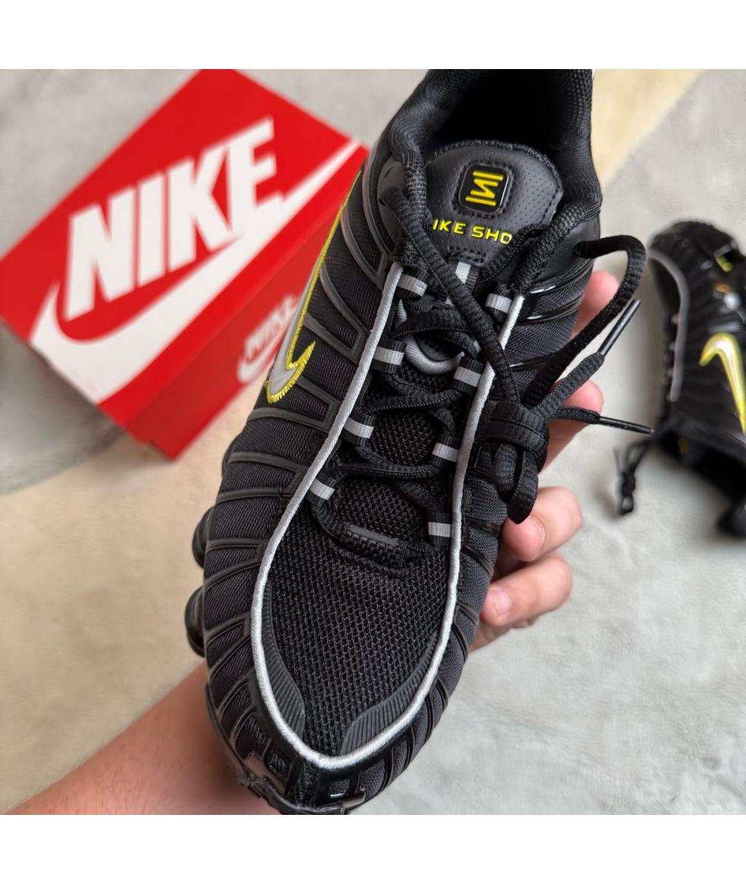 NIKE Черные текстильные низкие кроссовки / кеды, фото 8
