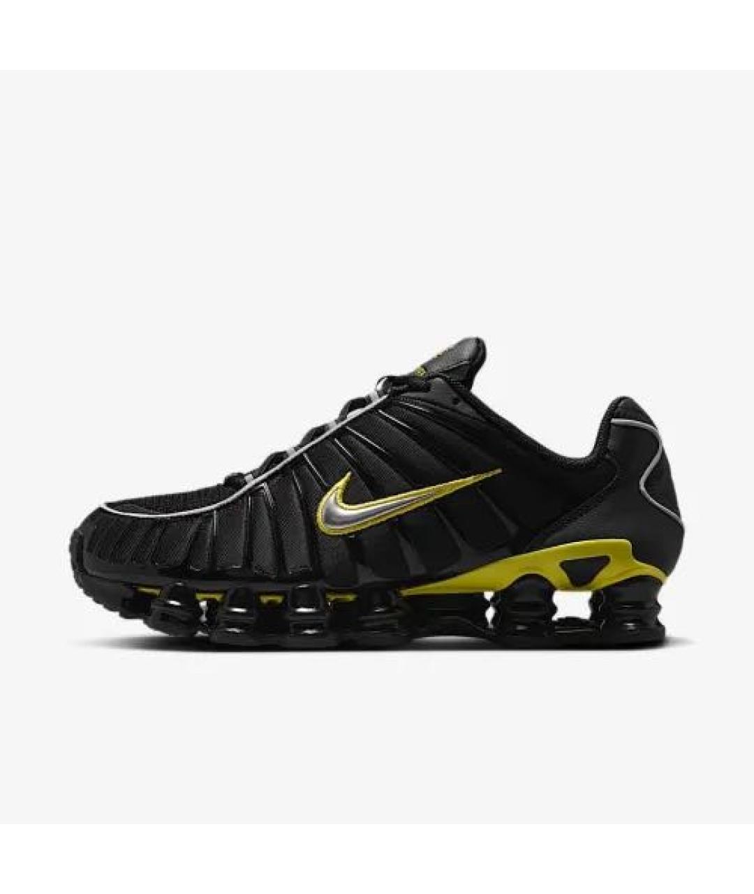 NIKE Черные текстильные низкие кроссовки / кеды, фото 9