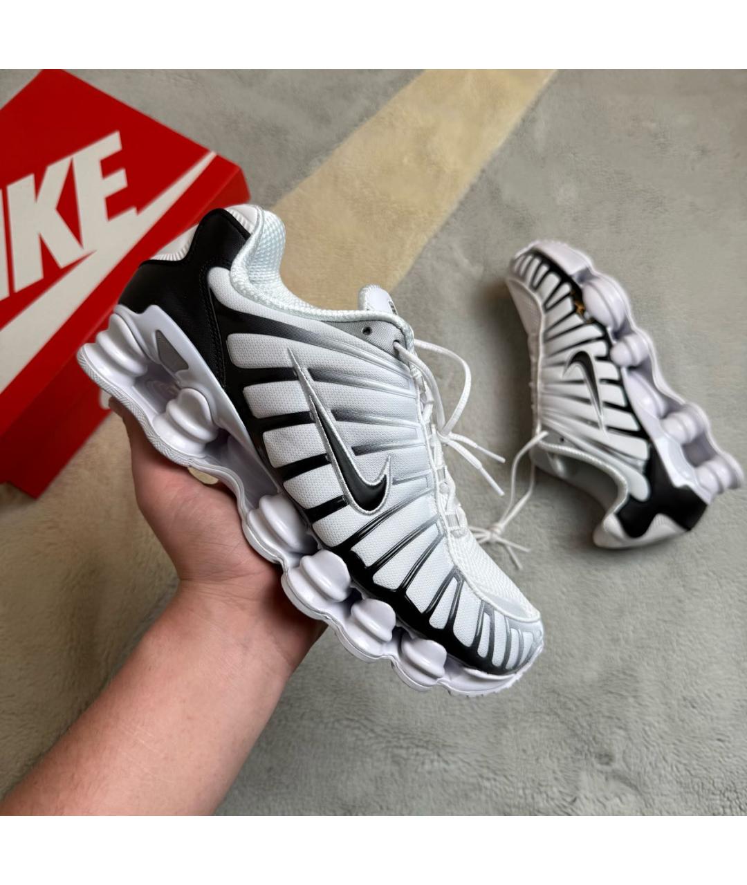 NIKE Белые текстильные низкие кроссовки / кеды, фото 2
