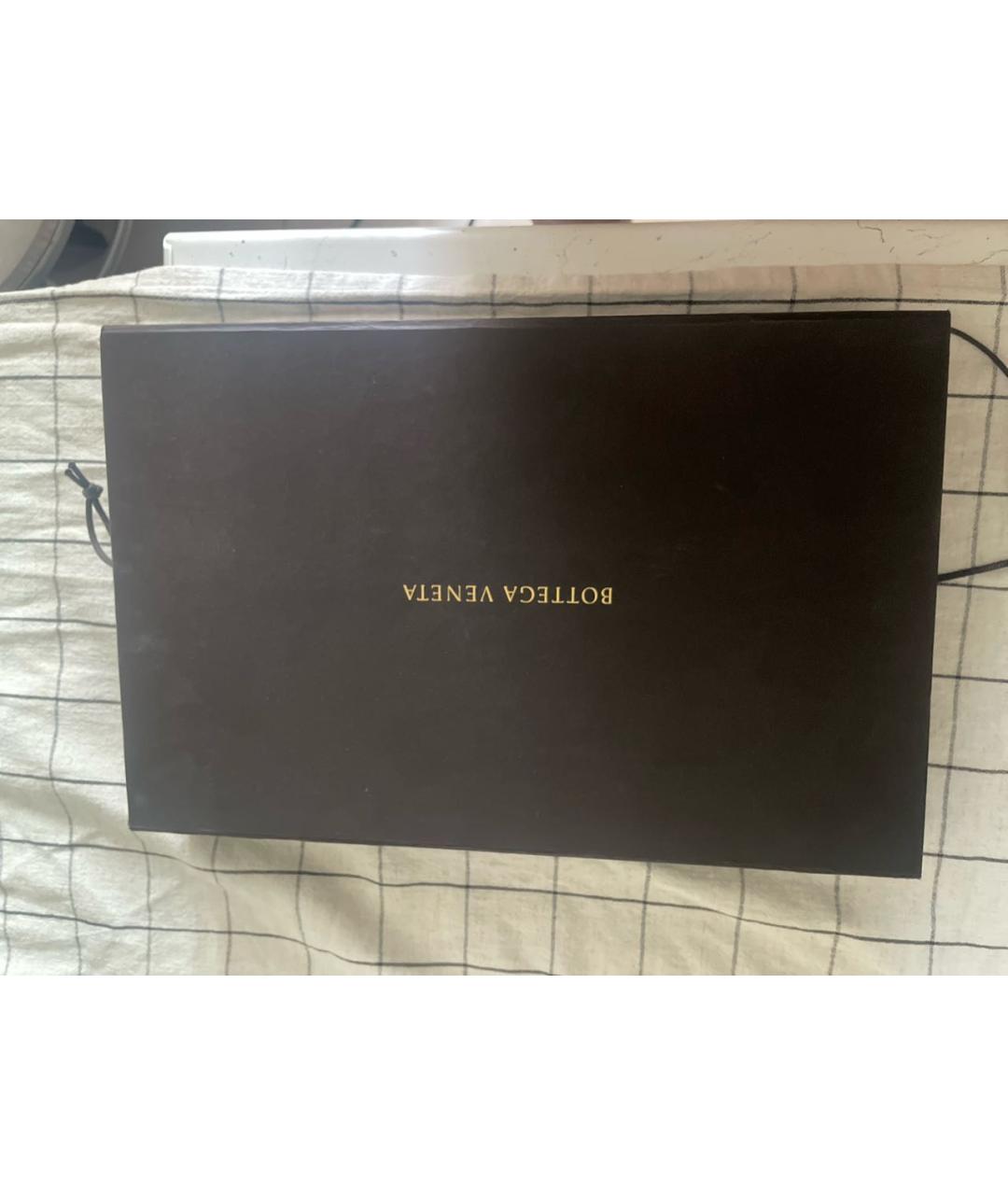 BOTTEGA VENETA Черная кожаная папка для документов, фото 8
