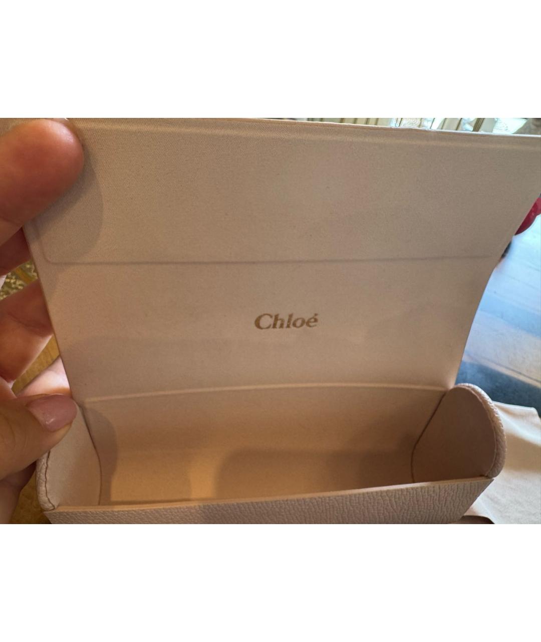 CHLOE Фиолетовые пластиковые солнцезащитные очки, фото 7