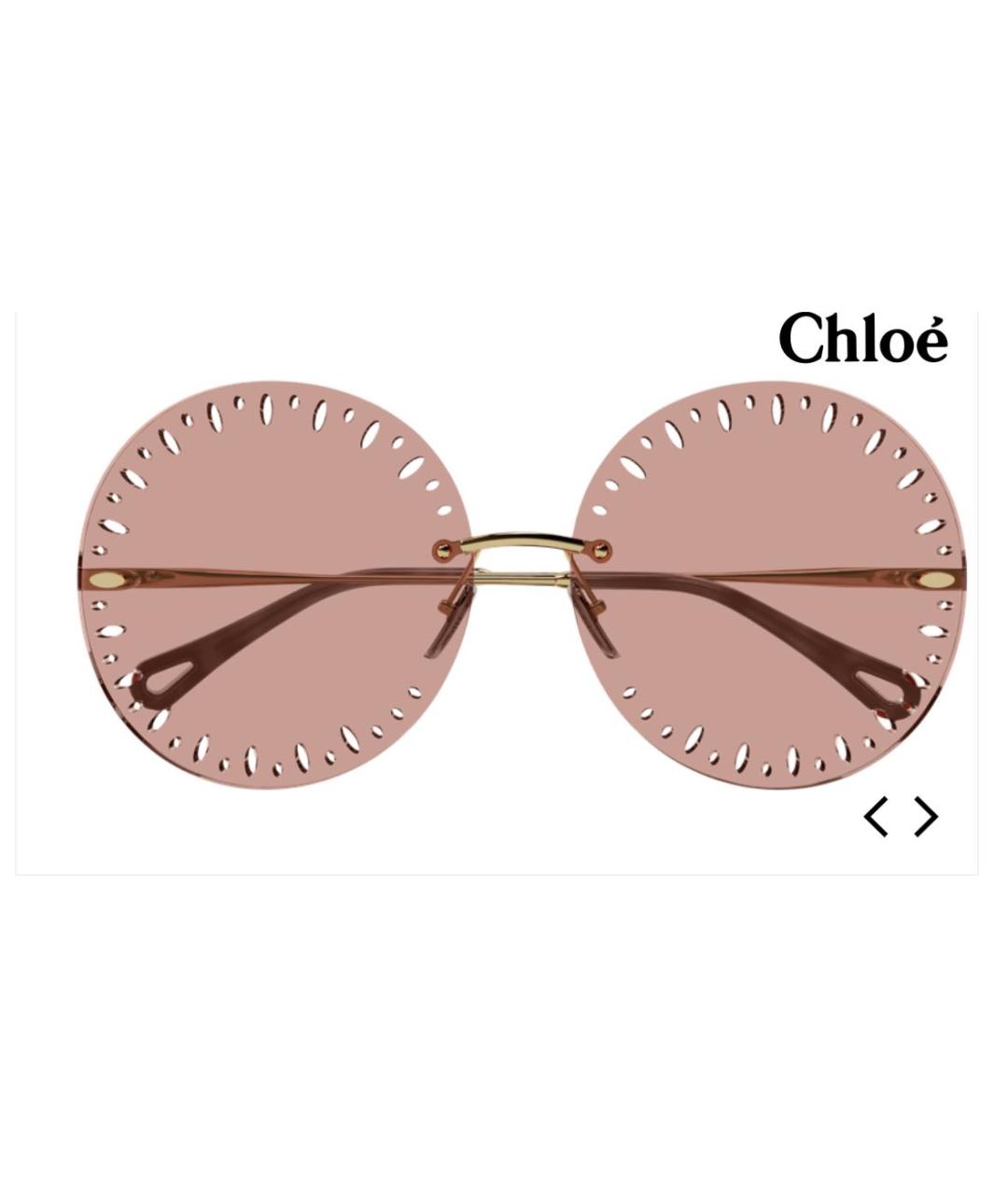 CHLOE Фиолетовые пластиковые солнцезащитные очки, фото 8