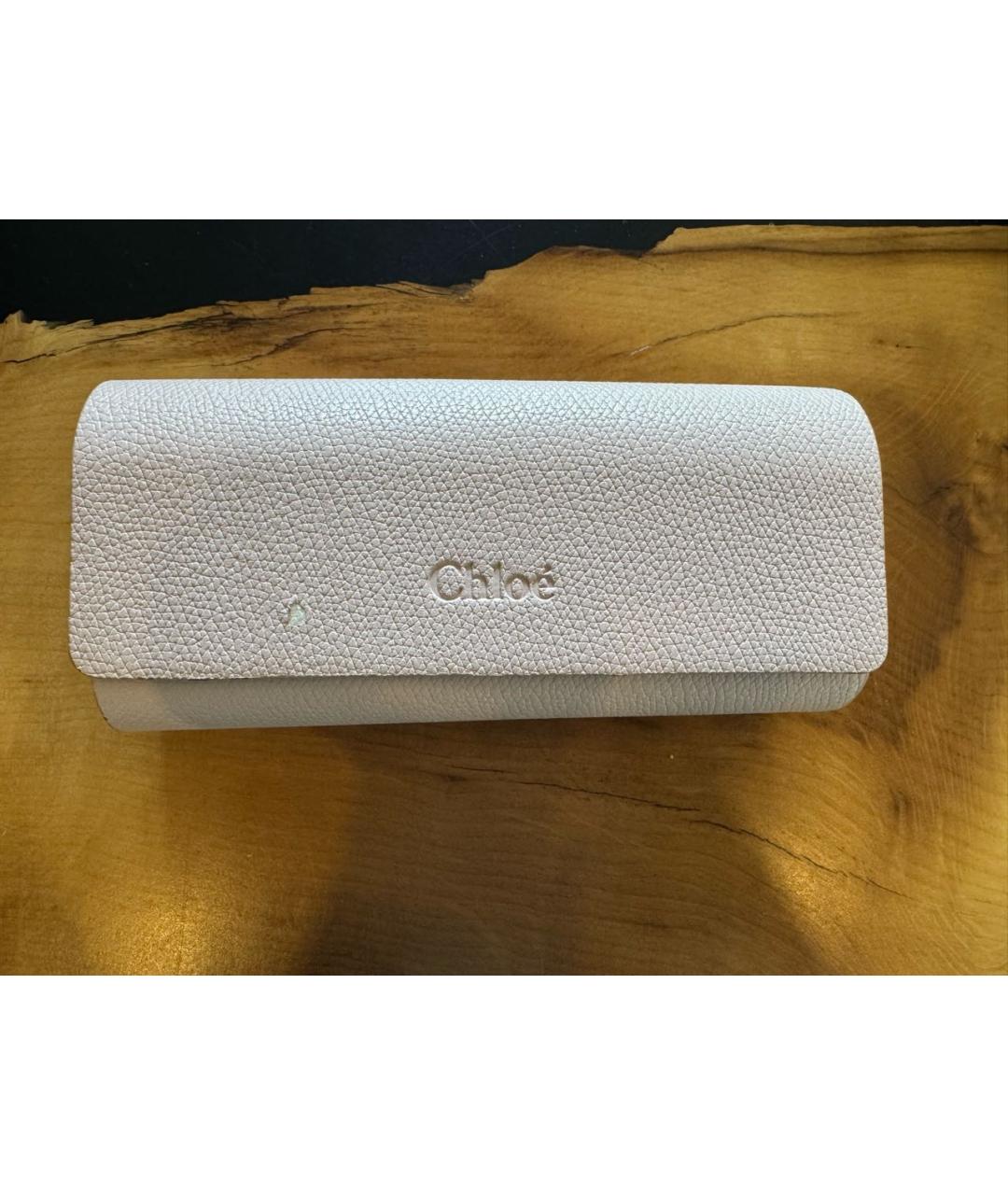 CHLOE Фиолетовые пластиковые солнцезащитные очки, фото 4