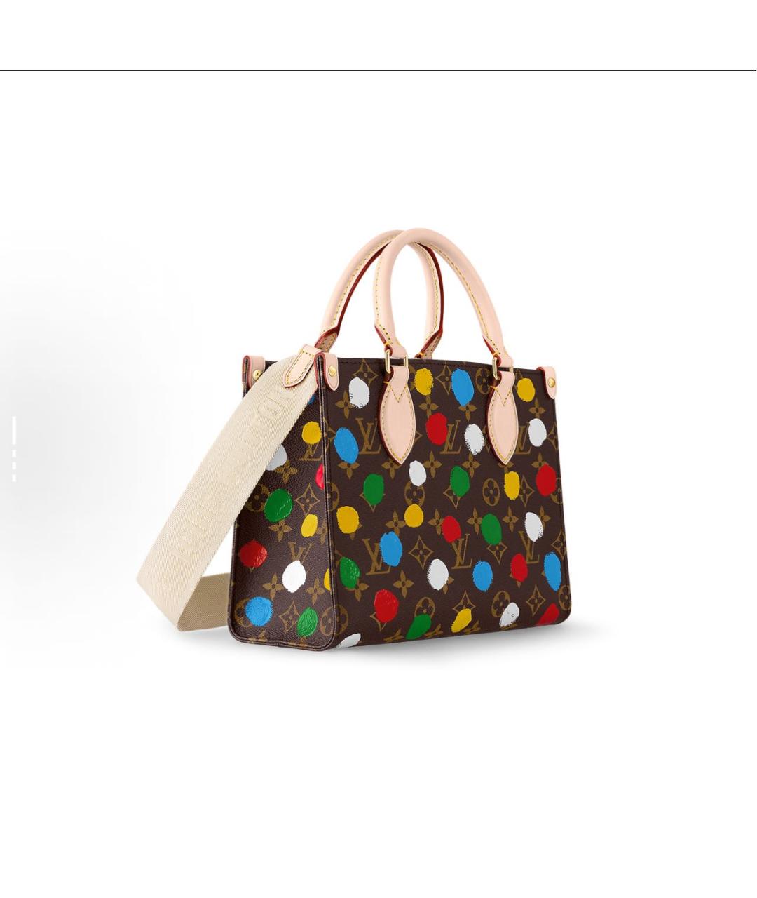 LOUIS VUITTON Коричневая кожаная сумка с короткими ручками, фото 3