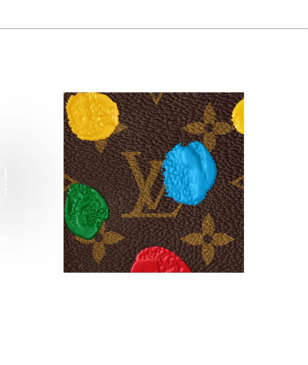 LOUIS VUITTON Коричневая кожаная сумка с короткими ручками, фото 6