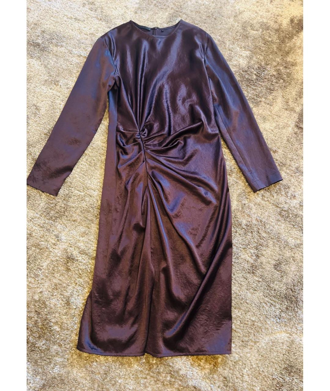 HELMUT LANG Коричневое коктейльное платье, фото 3