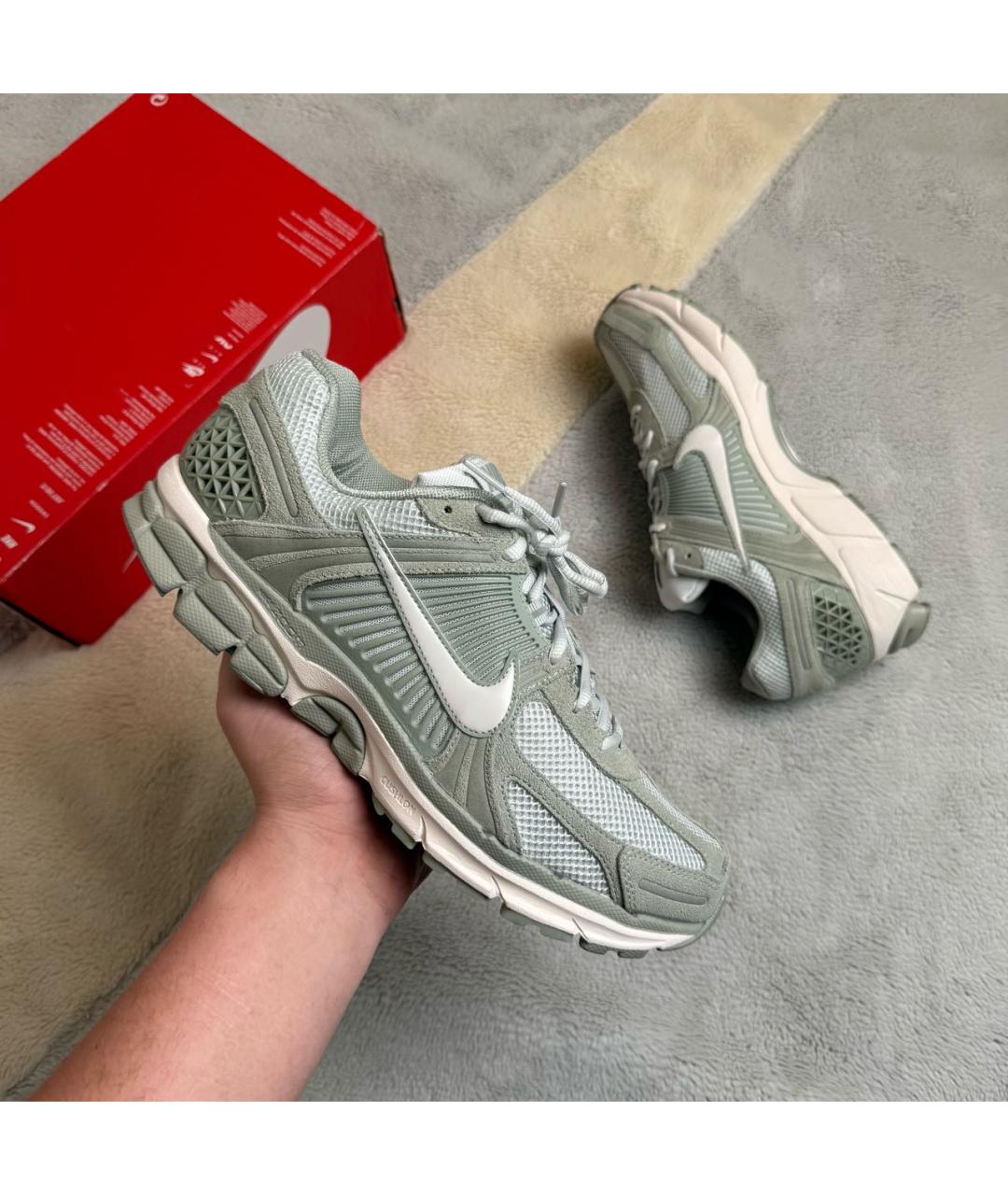 NIKE Хаки замшевые низкие кроссовки / кеды, фото 2