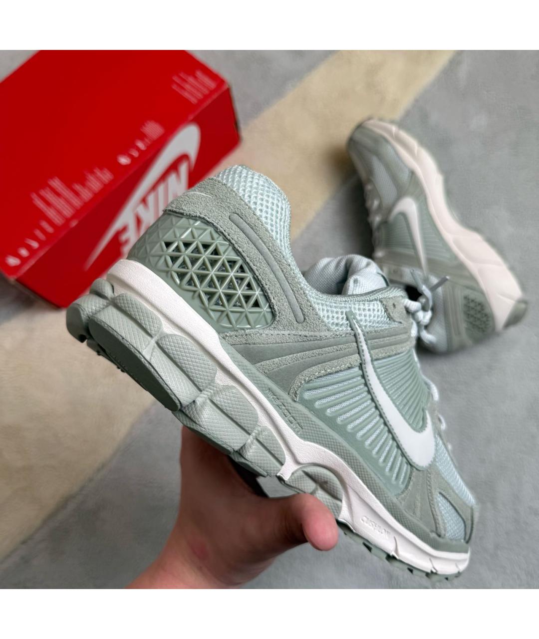NIKE Хаки замшевые низкие кроссовки / кеды, фото 4