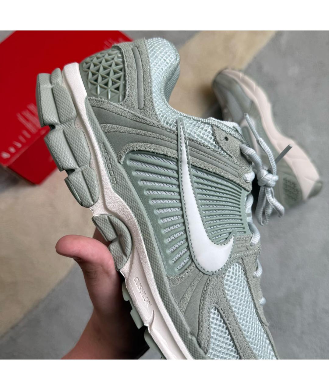 NIKE Хаки замшевые низкие кроссовки / кеды, фото 5