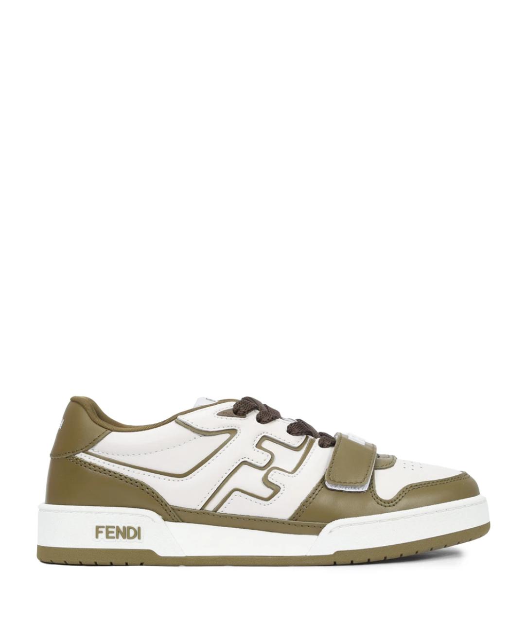FENDI Мульти кожаные кроссовки, фото 1