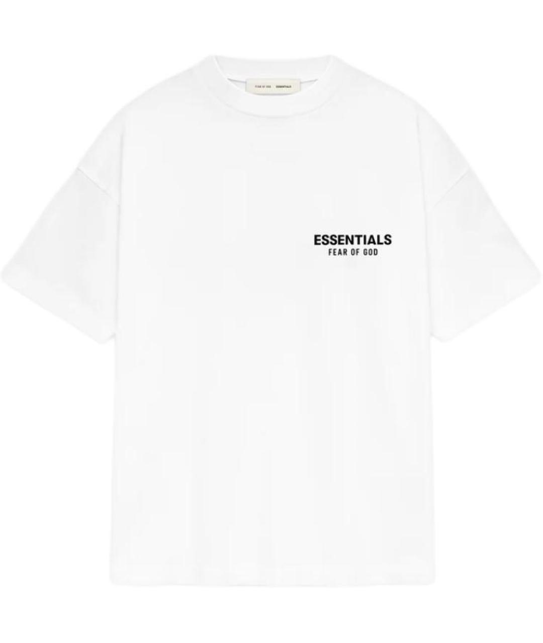 FEAR OF GOD ESSENTIALS Белая хлопковая футболка, фото 1