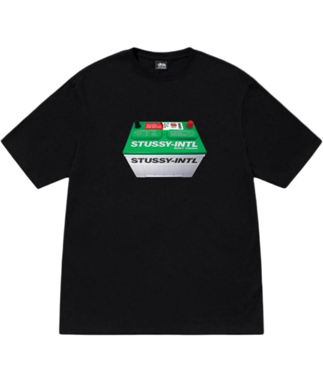 STUSSY Черная футболка, фото 1