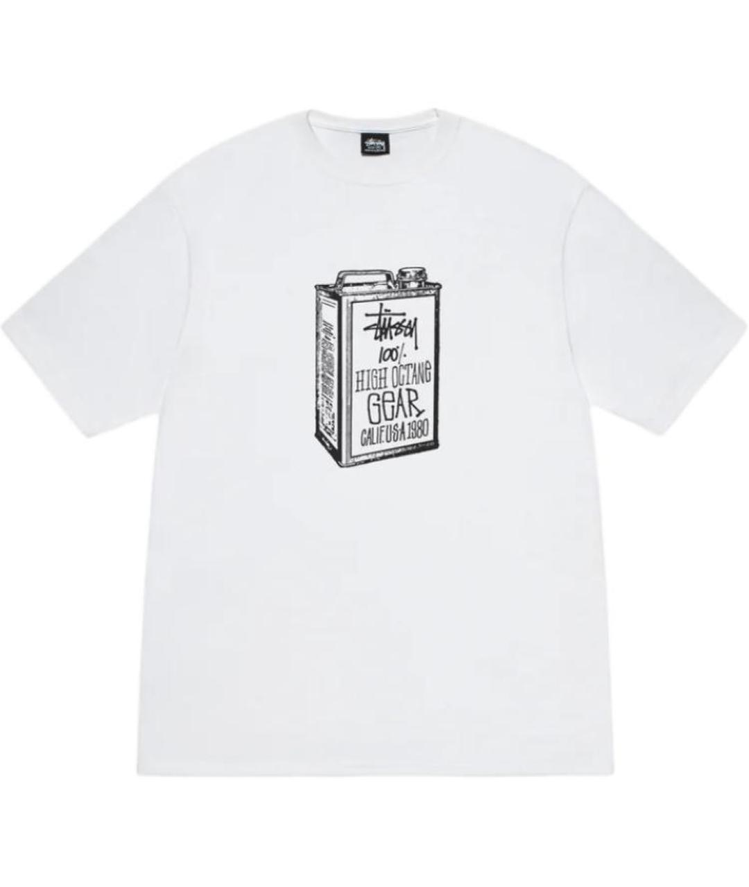 STUSSY Белая футболка, фото 1