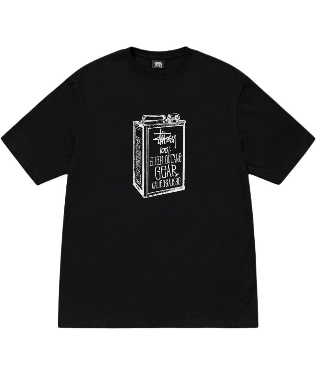 STUSSY Черная футболка, фото 1