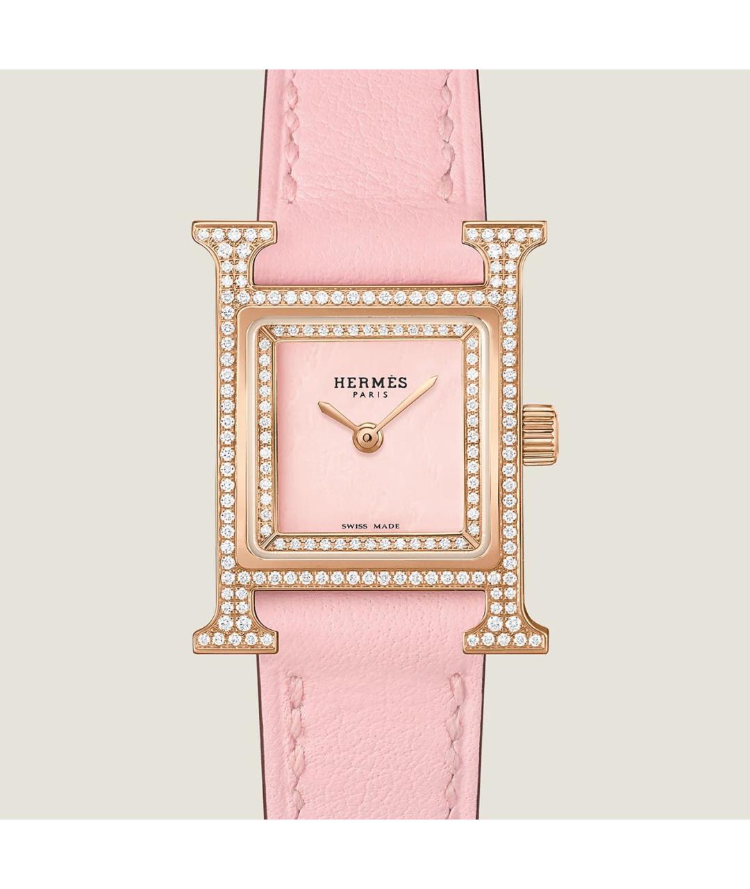 HERMES Золотые часы из розового золота, фото 3