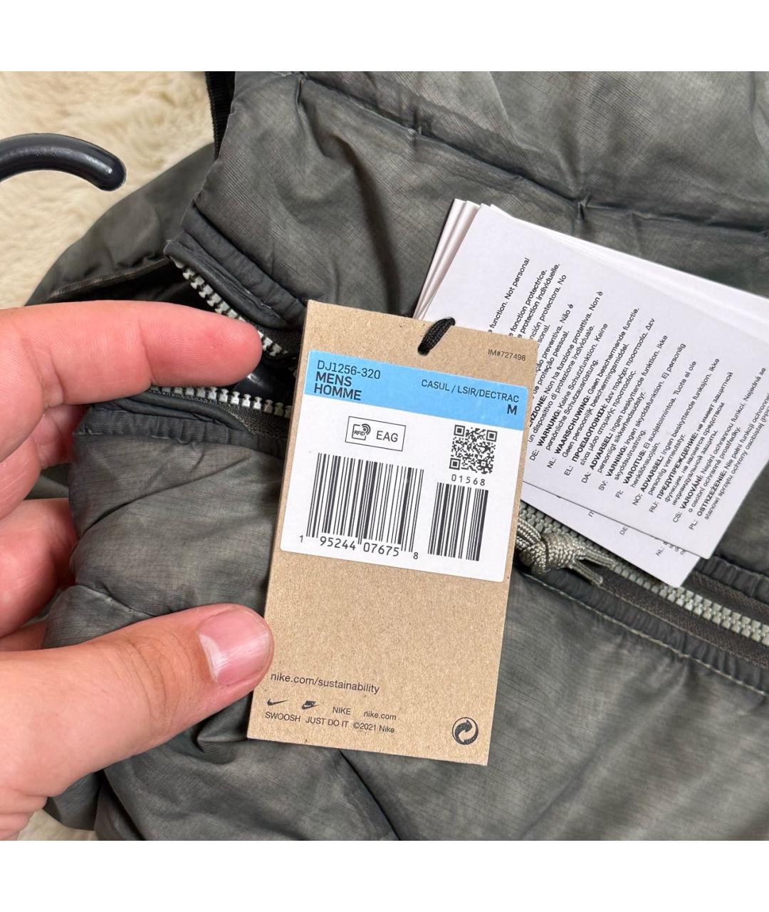 NIKE ACG Антрацитовая полиэстеровая куртка, фото 7
