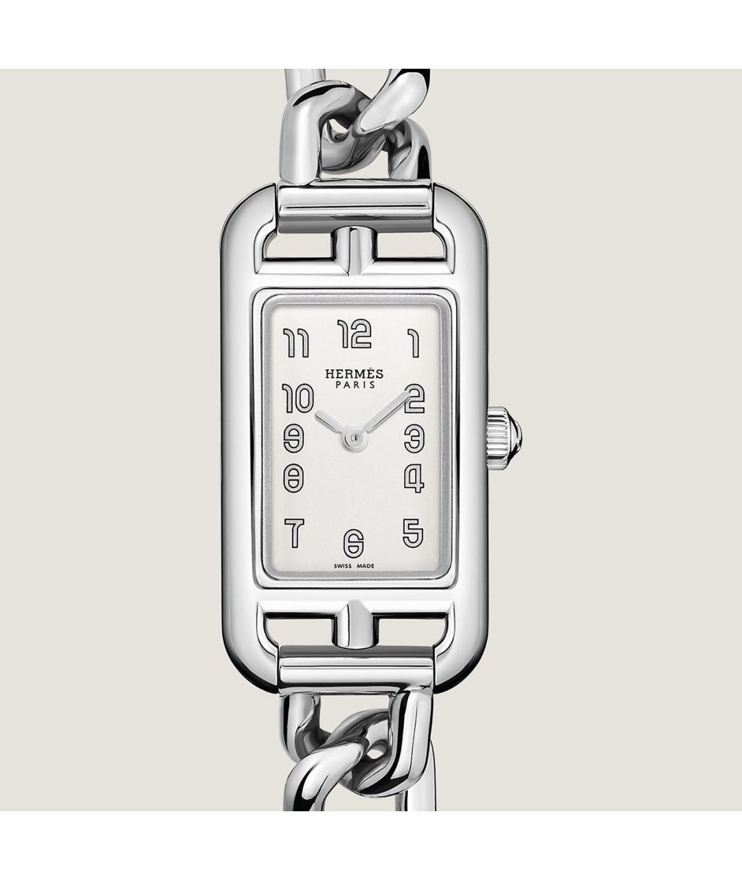 HERMES Серебряные часы, фото 3