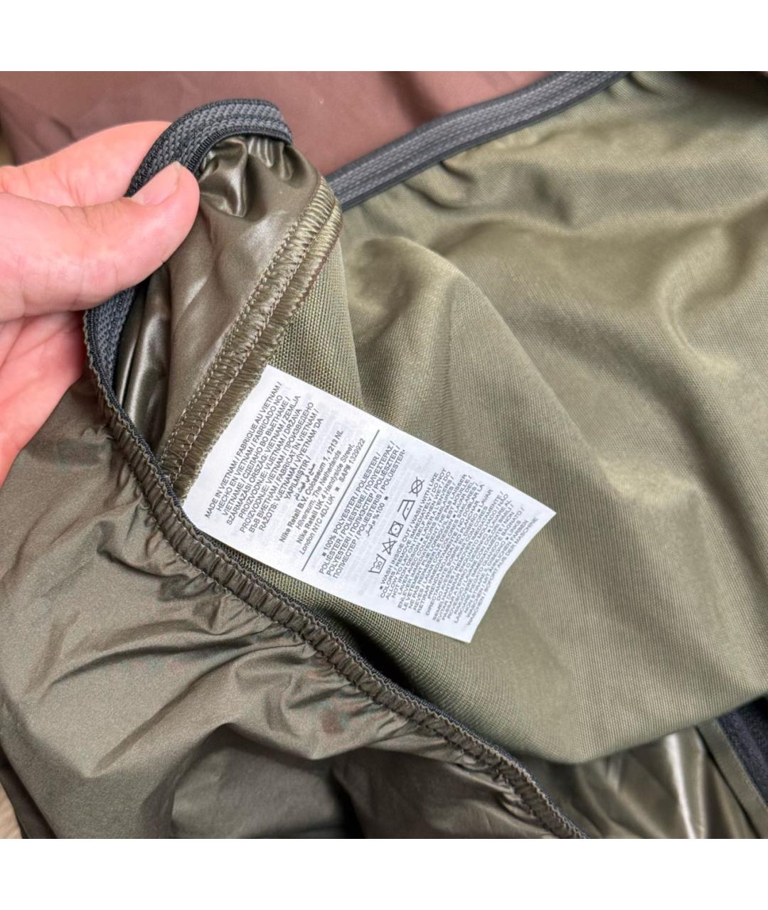 NIKE ACG Хаки полиэстеровая куртка, фото 8