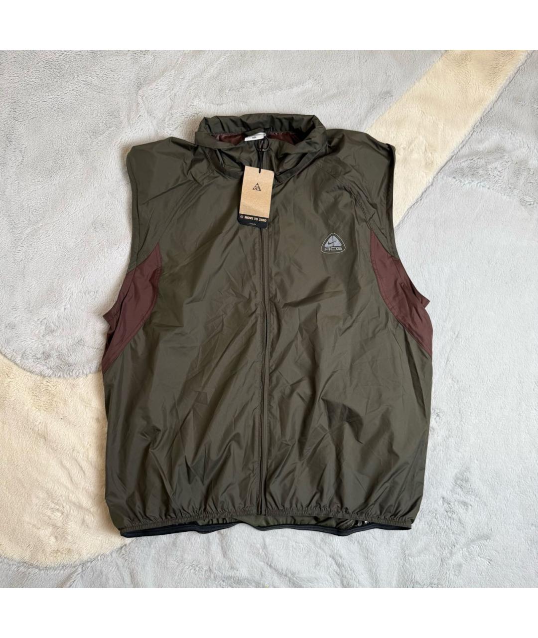 NIKE ACG Хаки полиэстеровая куртка, фото 4