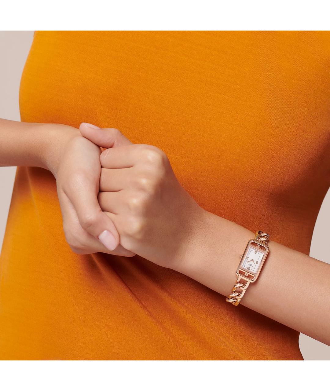 HERMES Золотые часы из розового золота, фото 2
