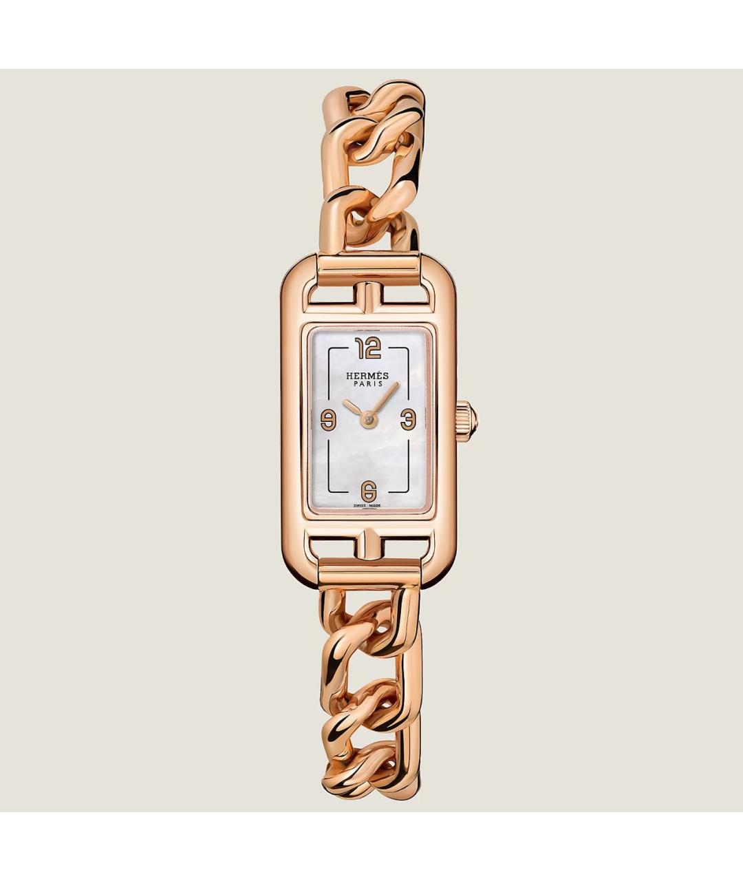 HERMES Золотые часы из розового золота, фото 4