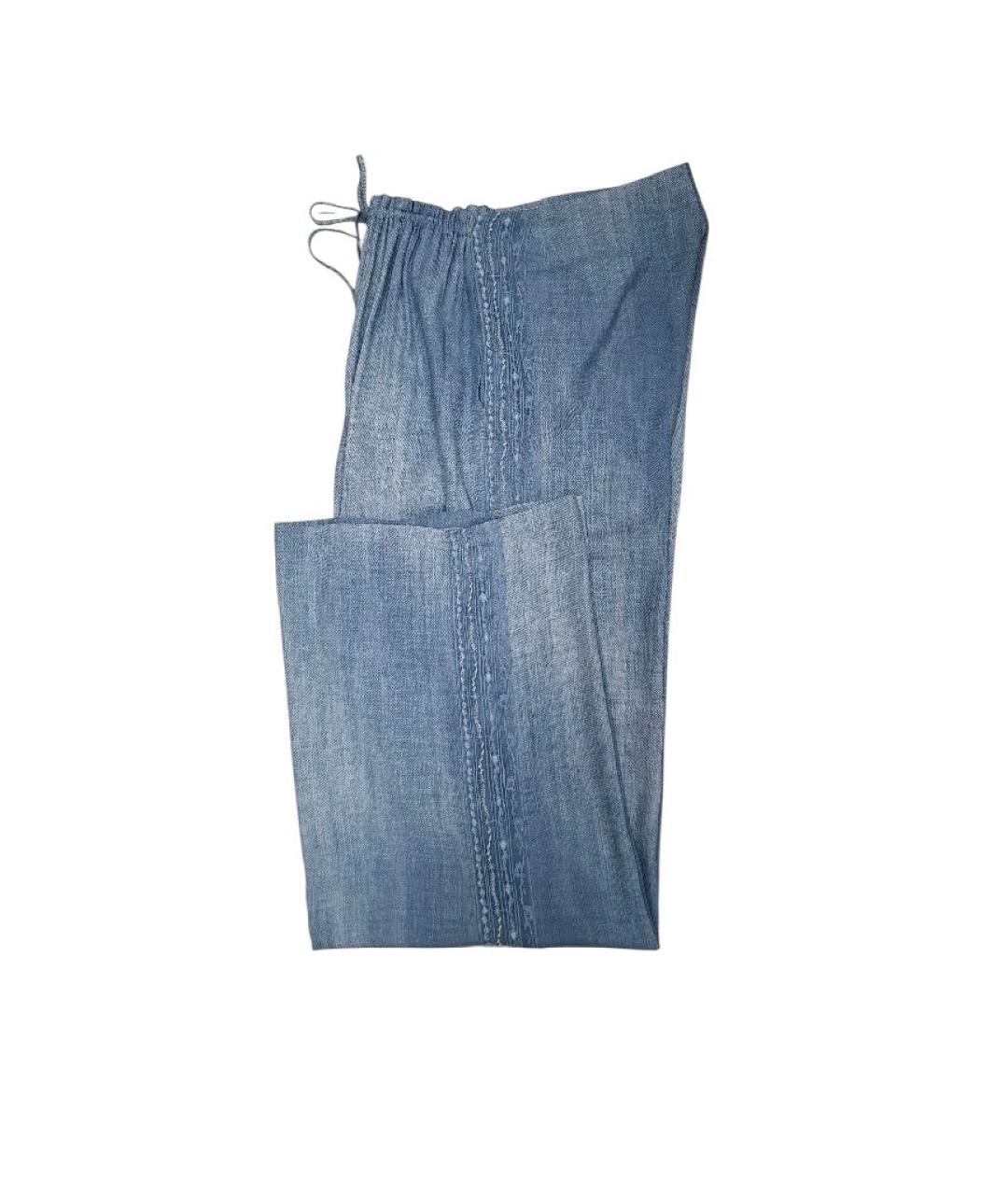 ERMANNO SCERVINO Синий вискозный костюм с брюками, фото 7