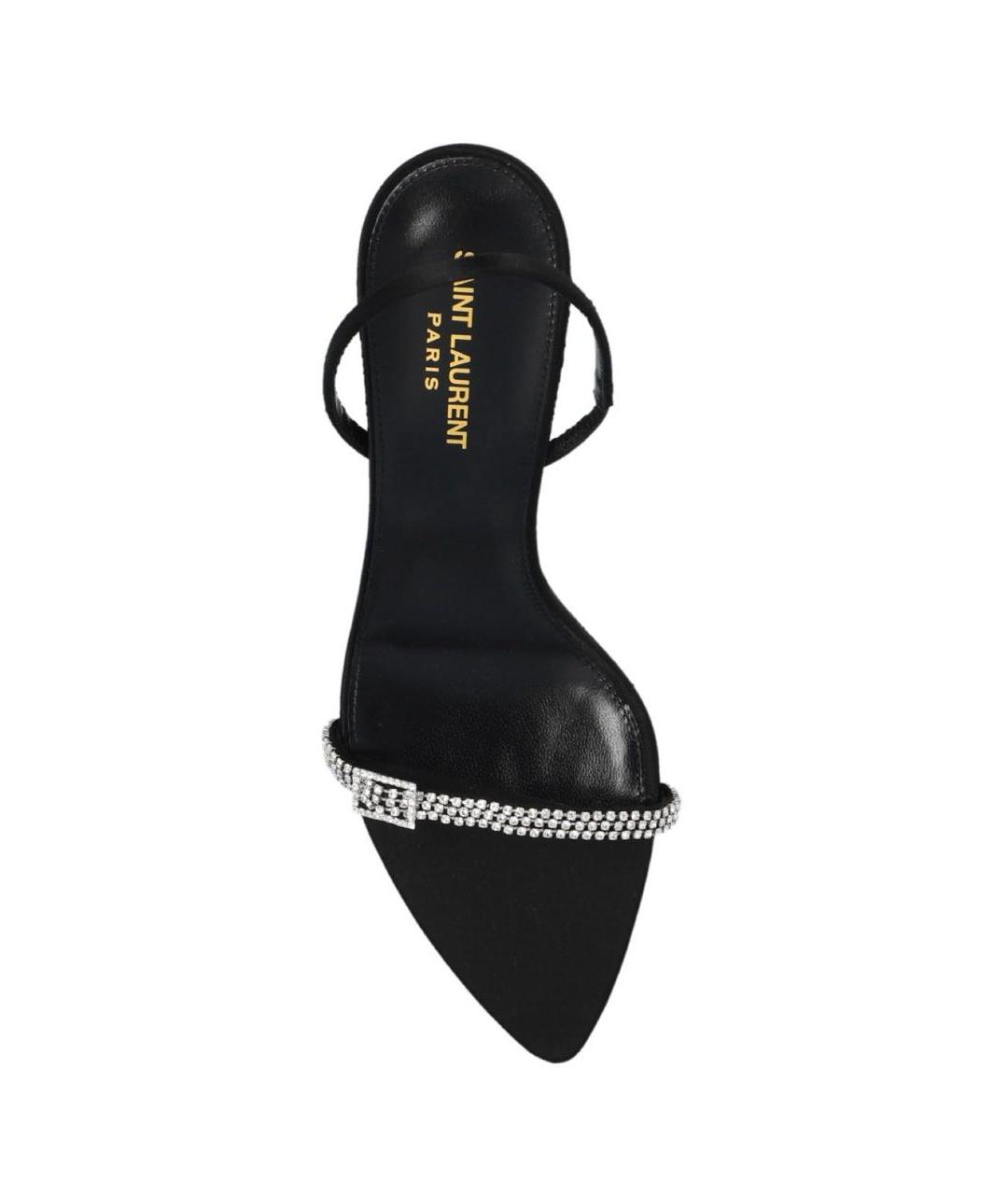 SAINT LAURENT Черные босоножки, фото 4