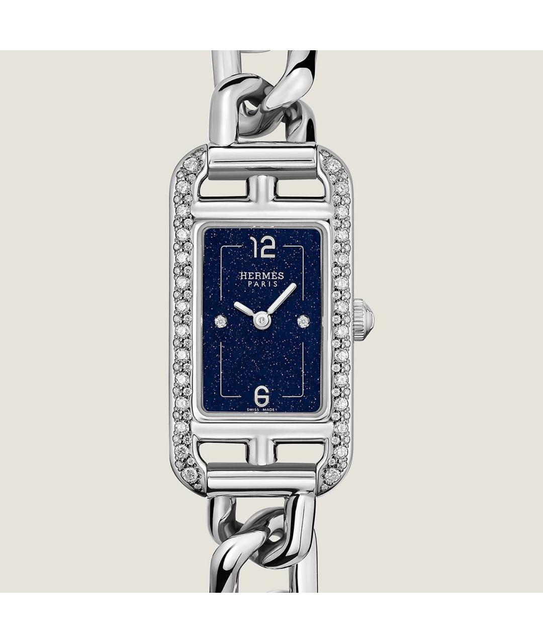 HERMES Серебряные часы, фото 3