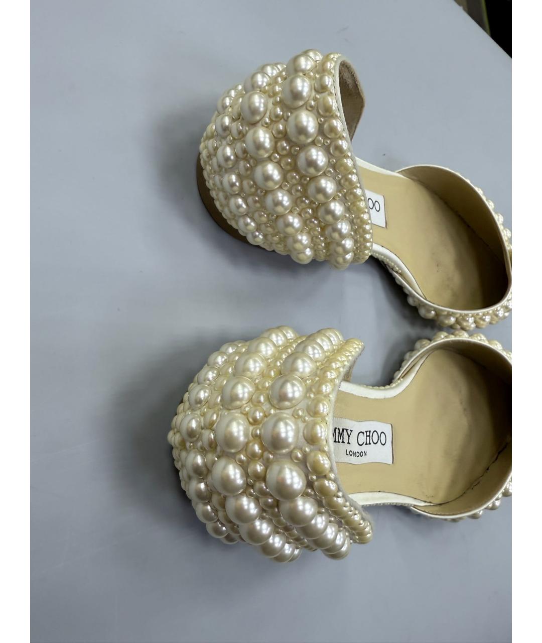 JIMMY CHOO Бежевые балетки, фото 3
