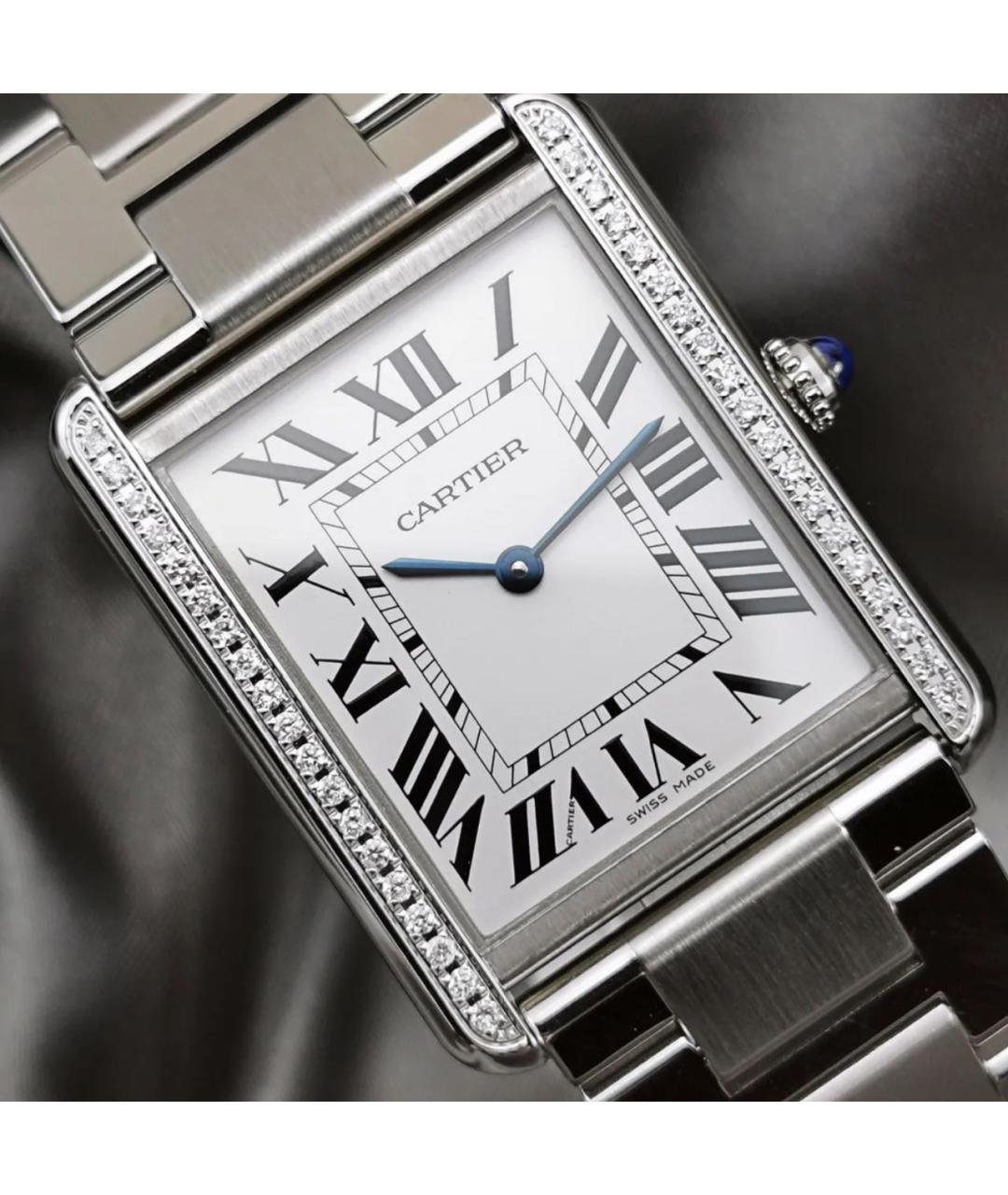 CARTIER Серебряные металлические часы, фото 2