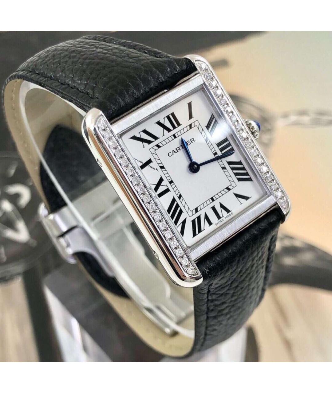 CARTIER Серебряные металлические часы, фото 4