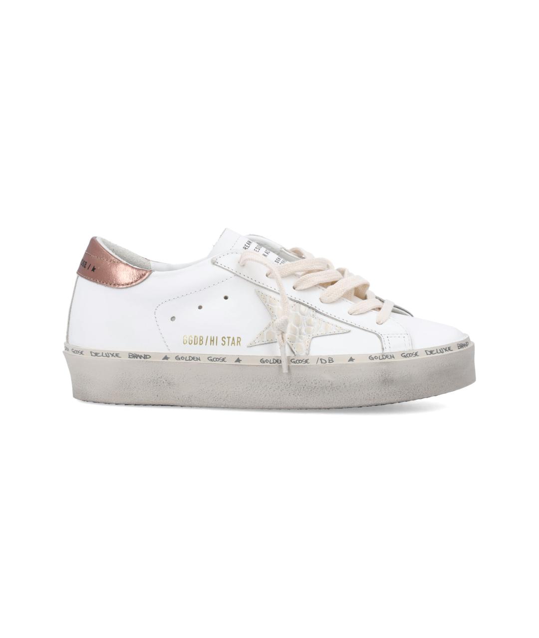 GOLDEN GOOSE DELUXE BRAND Белые кожаные кеды, фото 1