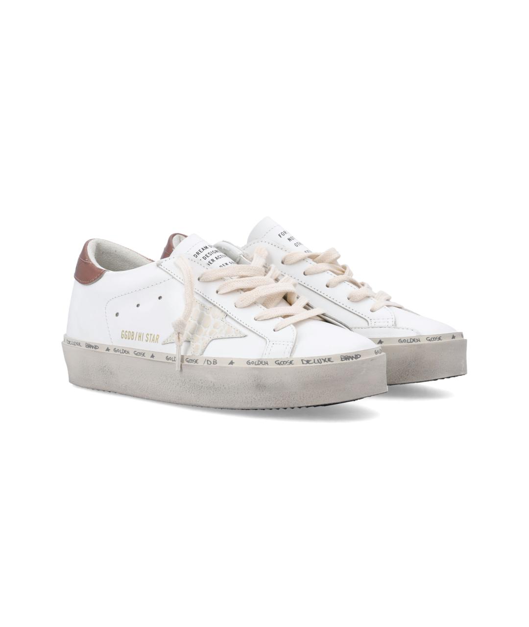 GOLDEN GOOSE DELUXE BRAND Белые кожаные кеды, фото 2