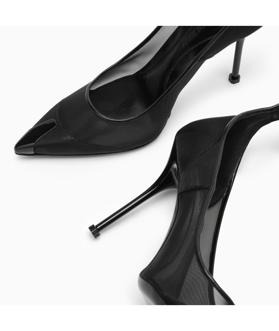 ALEXANDER MCQUEEN Черные синтетические туфли, фото 5