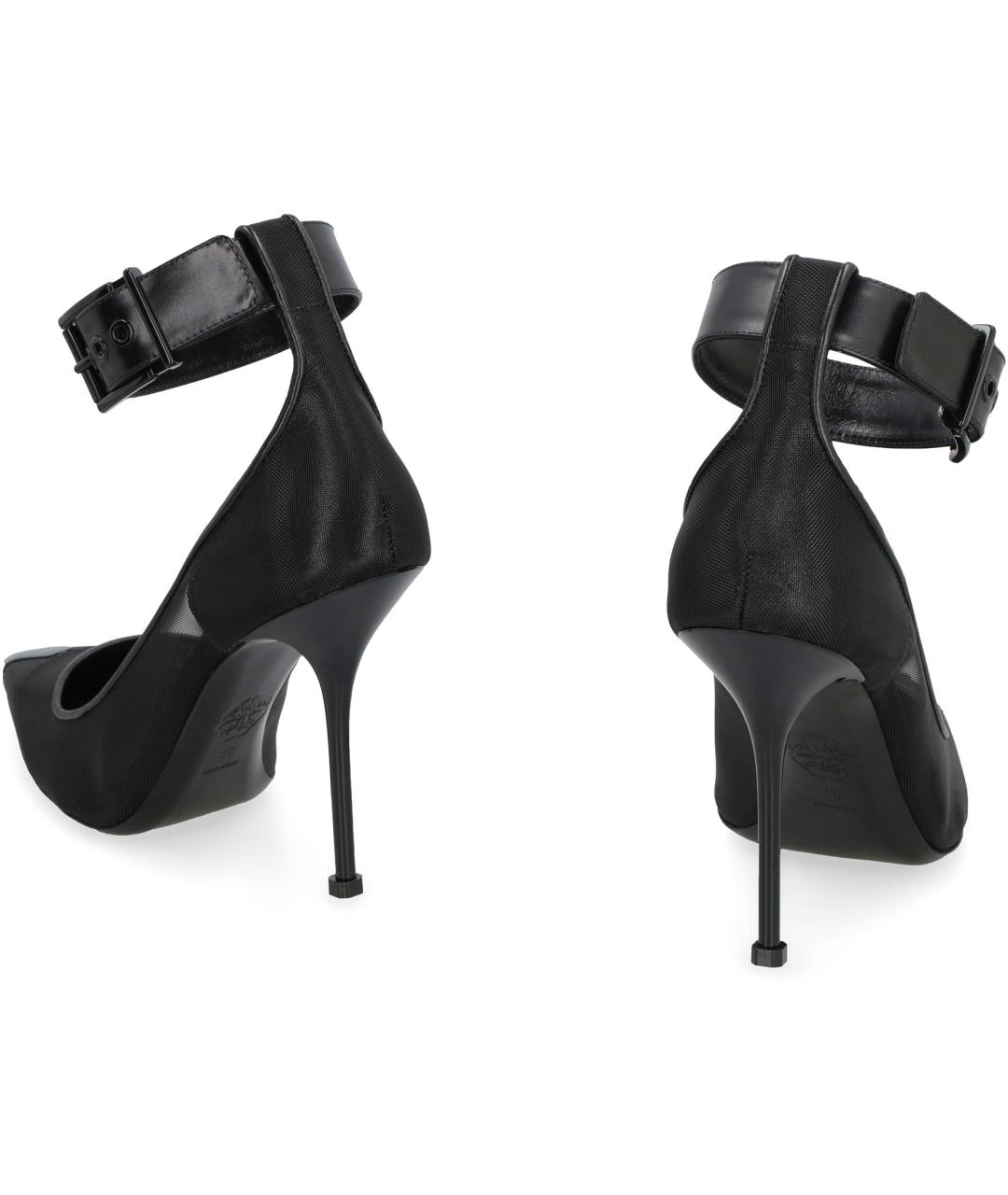 ALEXANDER MCQUEEN Черные синтетические туфли, фото 4