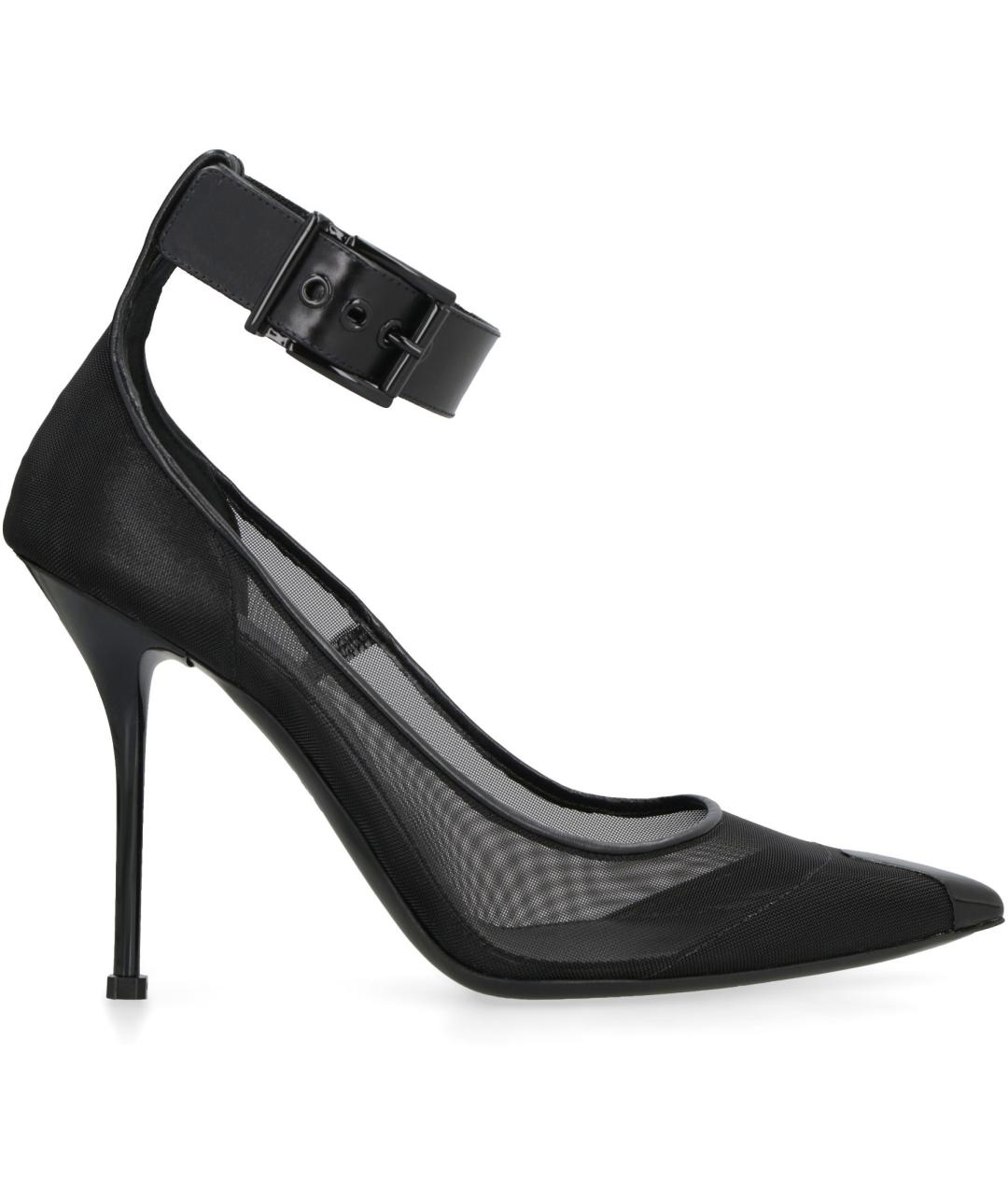ALEXANDER MCQUEEN Черные синтетические туфли, фото 2